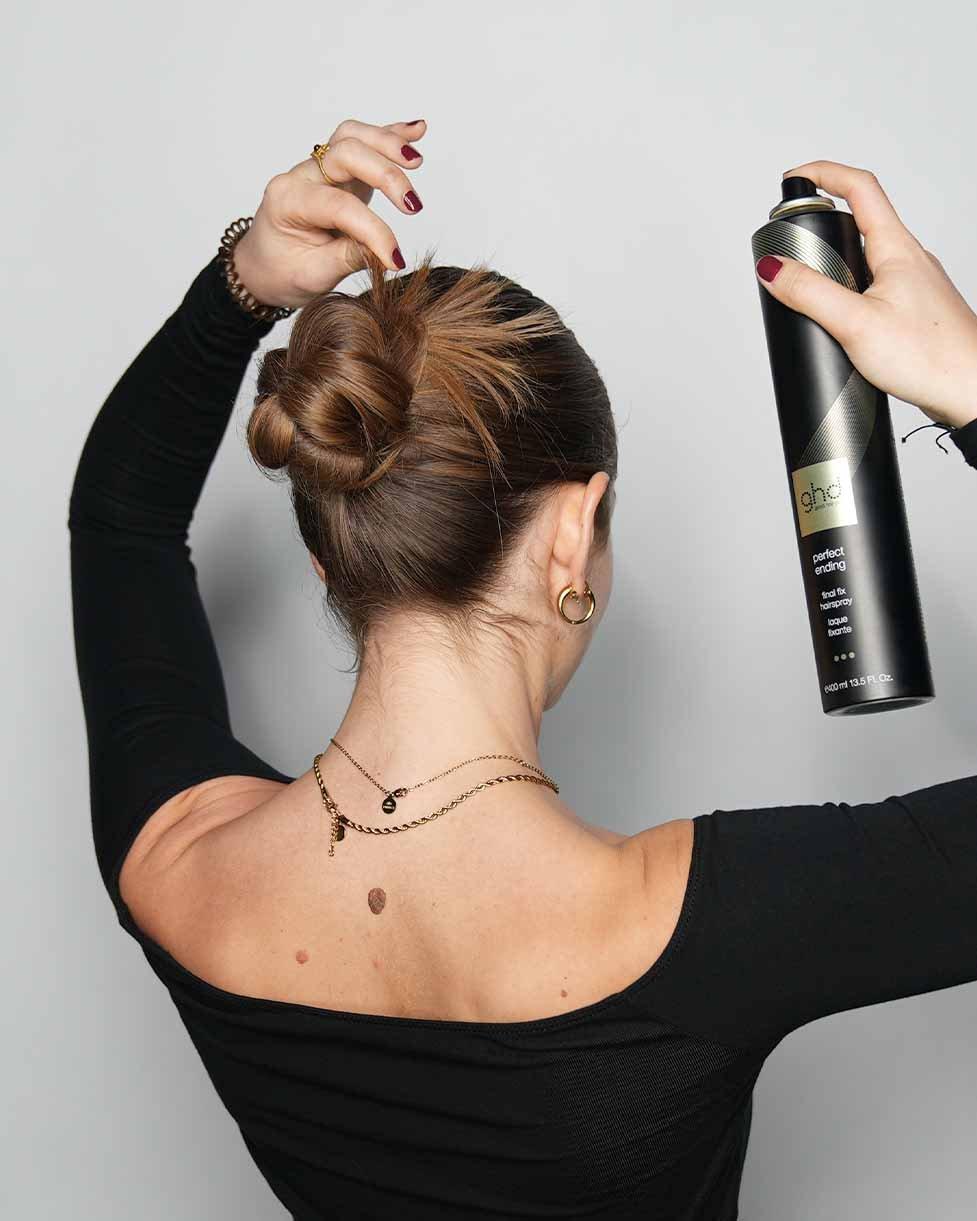 Step 13 Sleek Bun Look