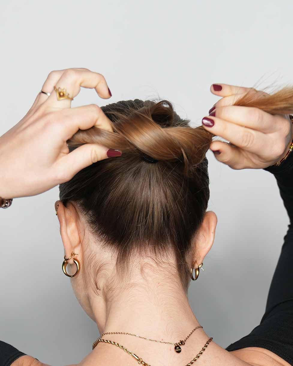 Step 9 Sleek Bun Look