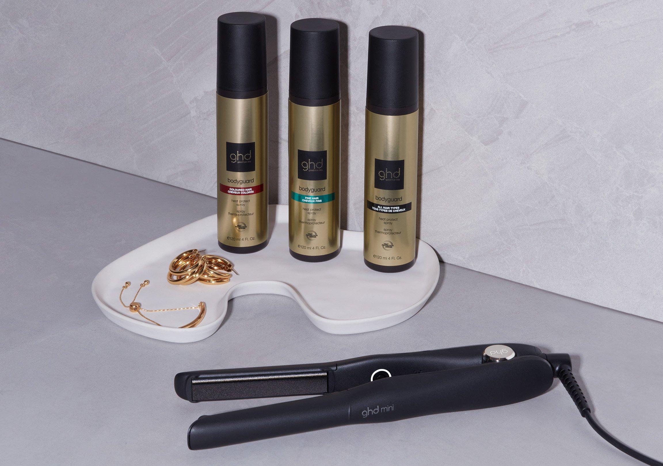 heat protect spray collection with mini