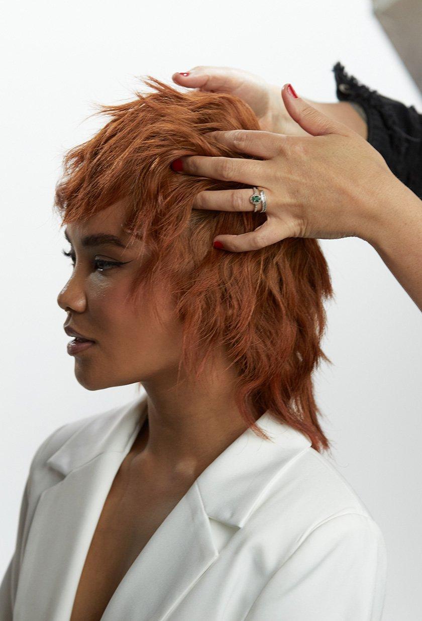 modern mullet hairstyle step 10