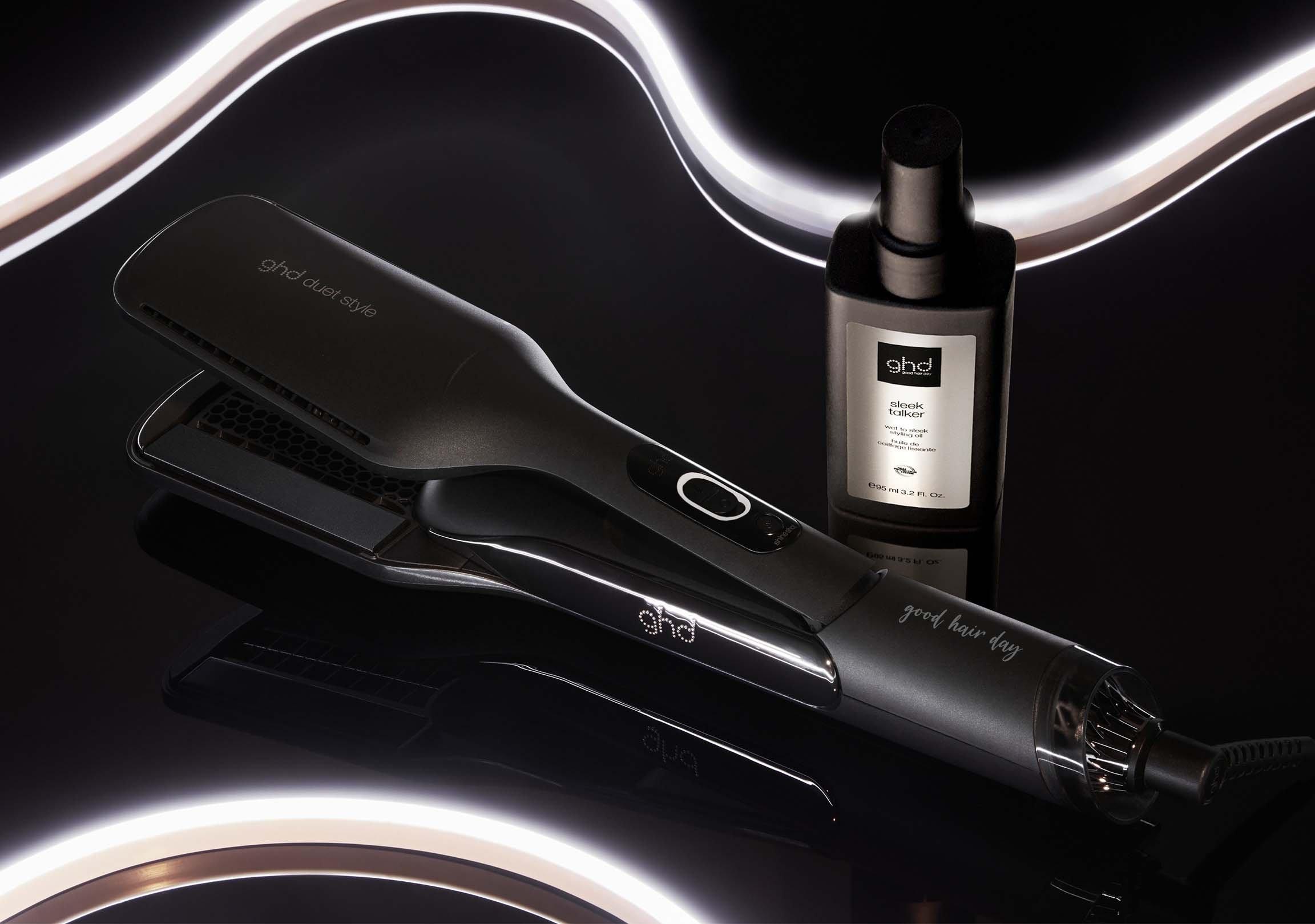 ghd Hot Air Styler mit Gravur und Stylingöl