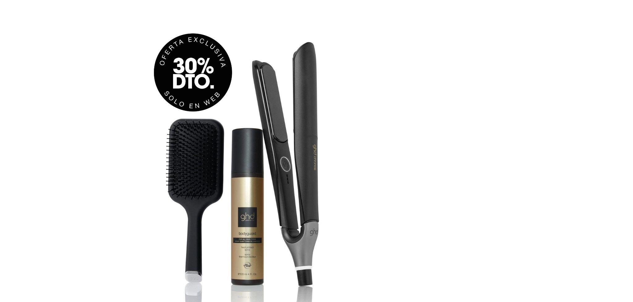 Kit plancha de pelo ghd chronos negra