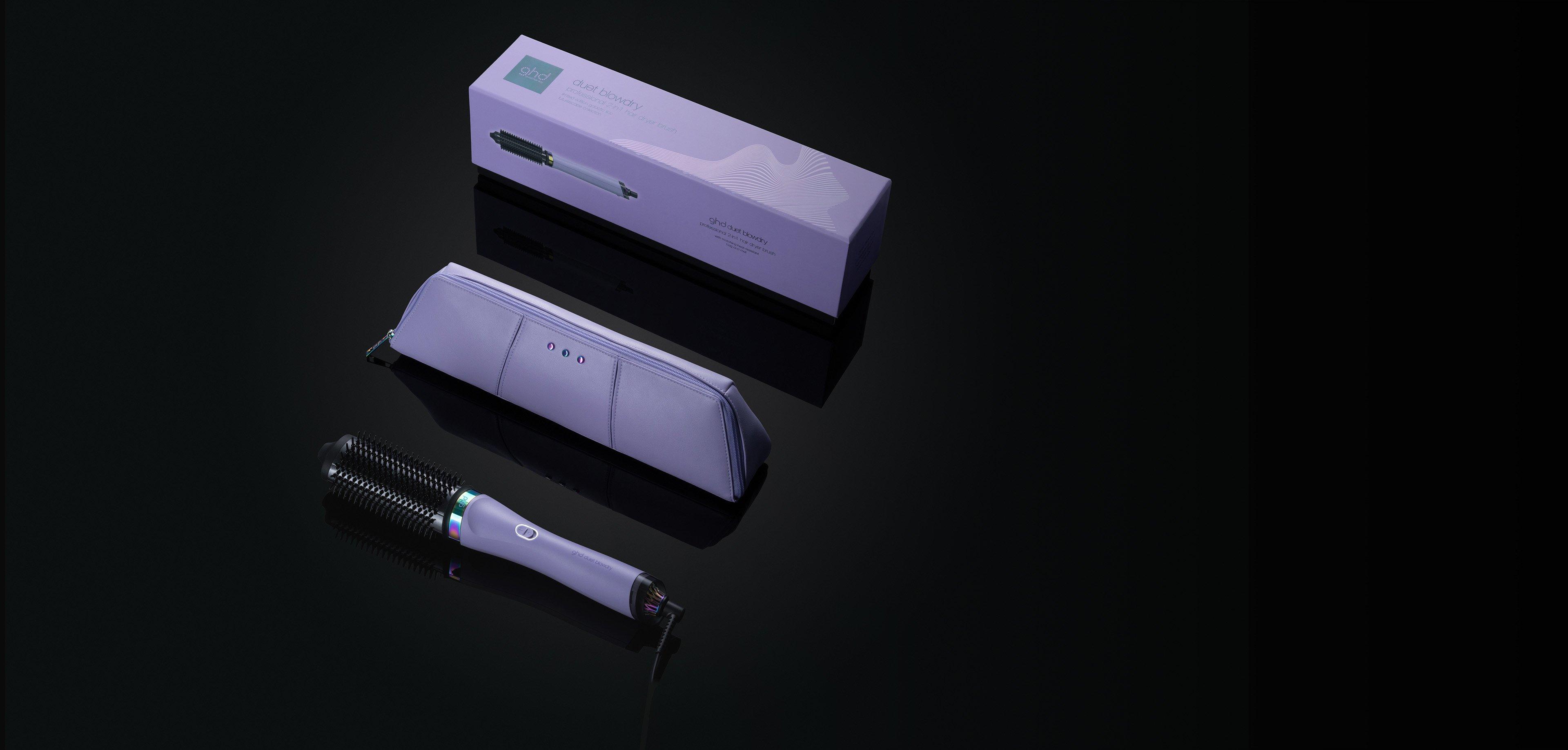 NY GHD DUET BLOWDRY HÅRTØRRERBØRSTE I GALACTIC LILAC