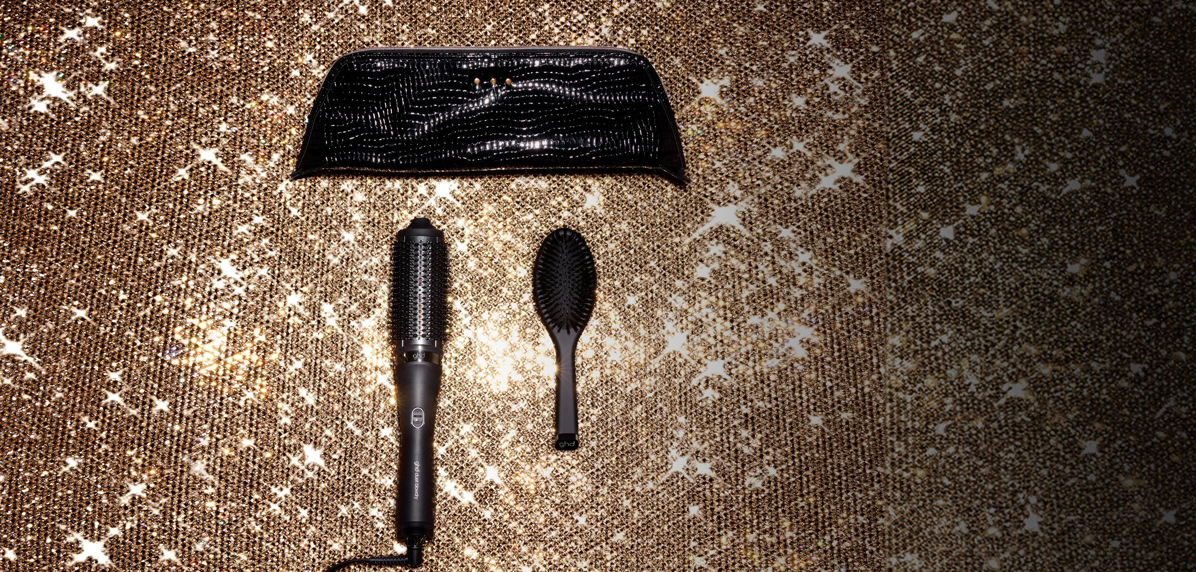 NEW GHD DUET BLOWDRY HAIR DRYER BRUSH GIFT SET IN BLACK (WORTH £405)