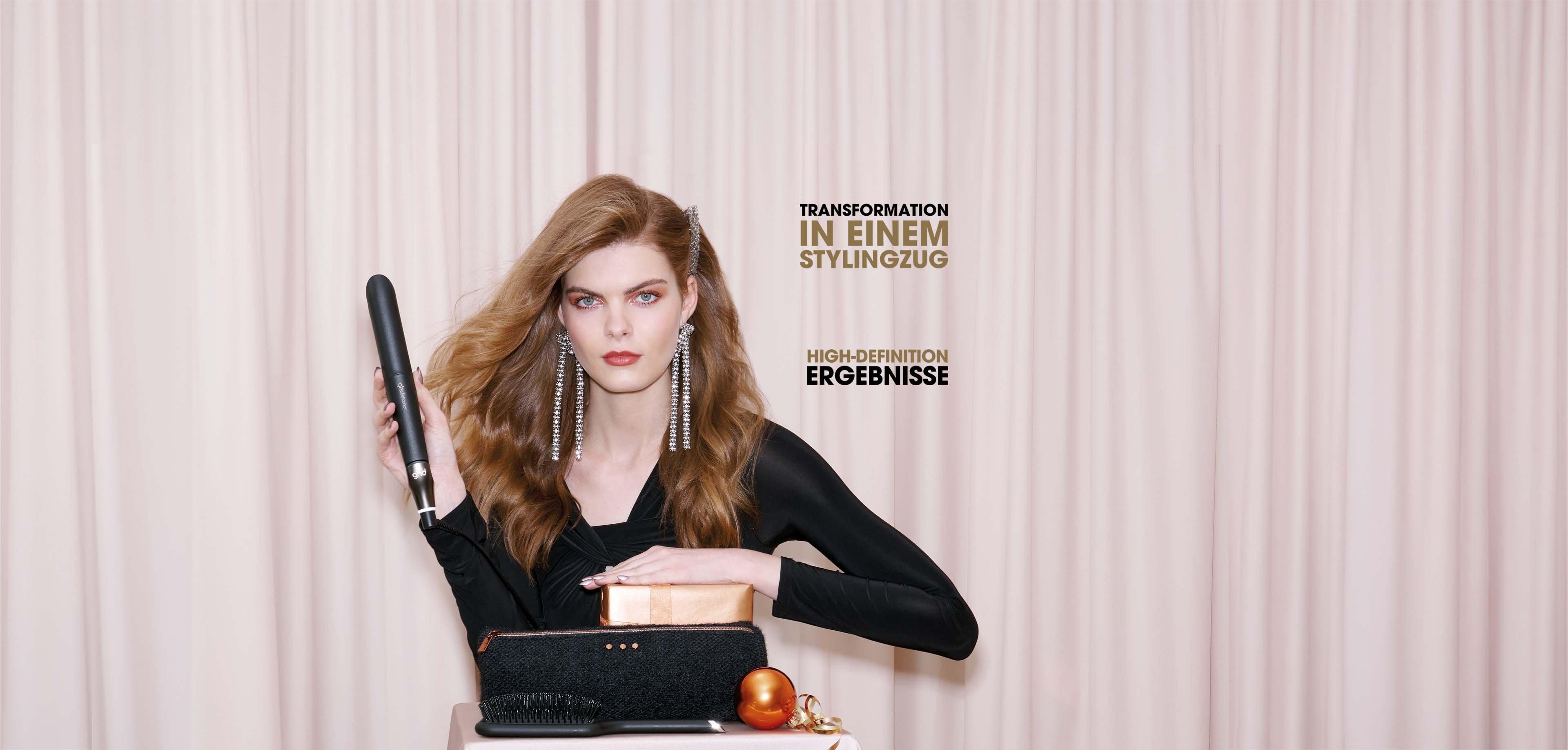 NEU: GHD CHRONOS GLÄTTEISEN GESCHENKSET IN SCHWARZ 