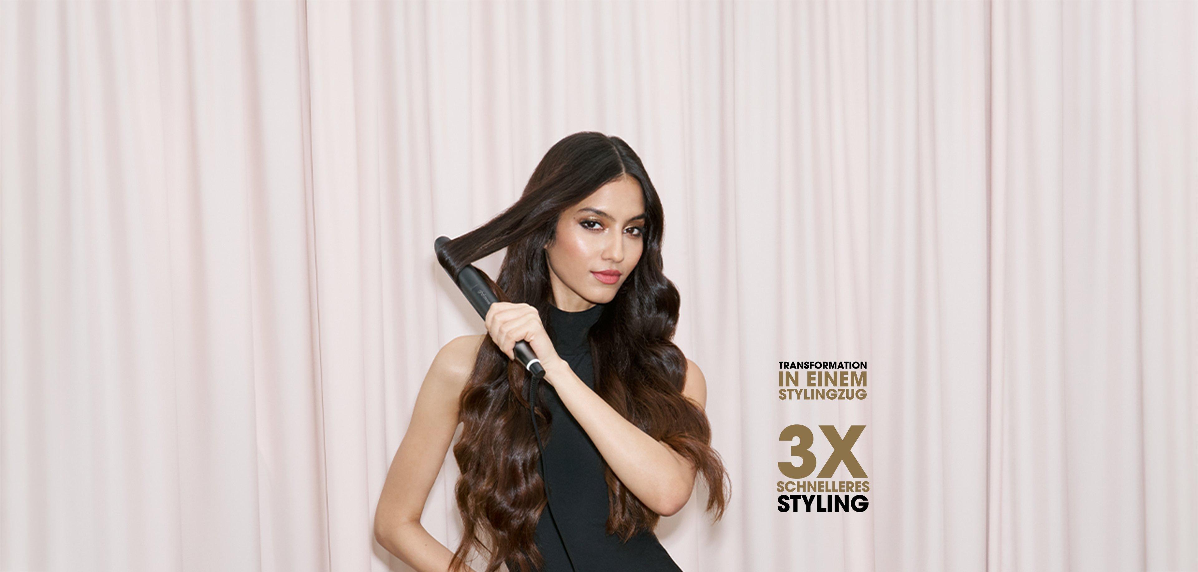 NEU: GHD DELUXE FÖHN UND GLÄTTEISEN-GESCHENKSET IN SCHWARZ 