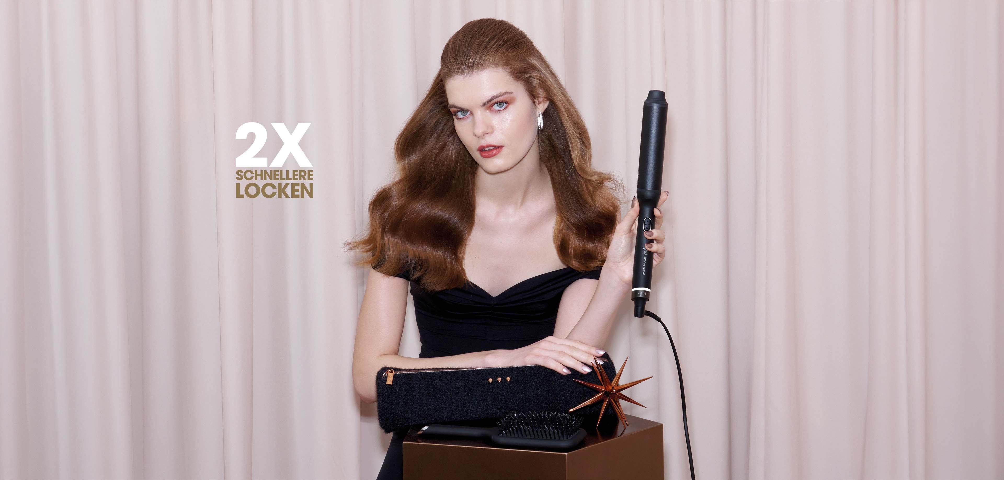 NEU: GHD CHRONOS CURVE MAX LOCKENSTAB (38MM) GESCHENKSET