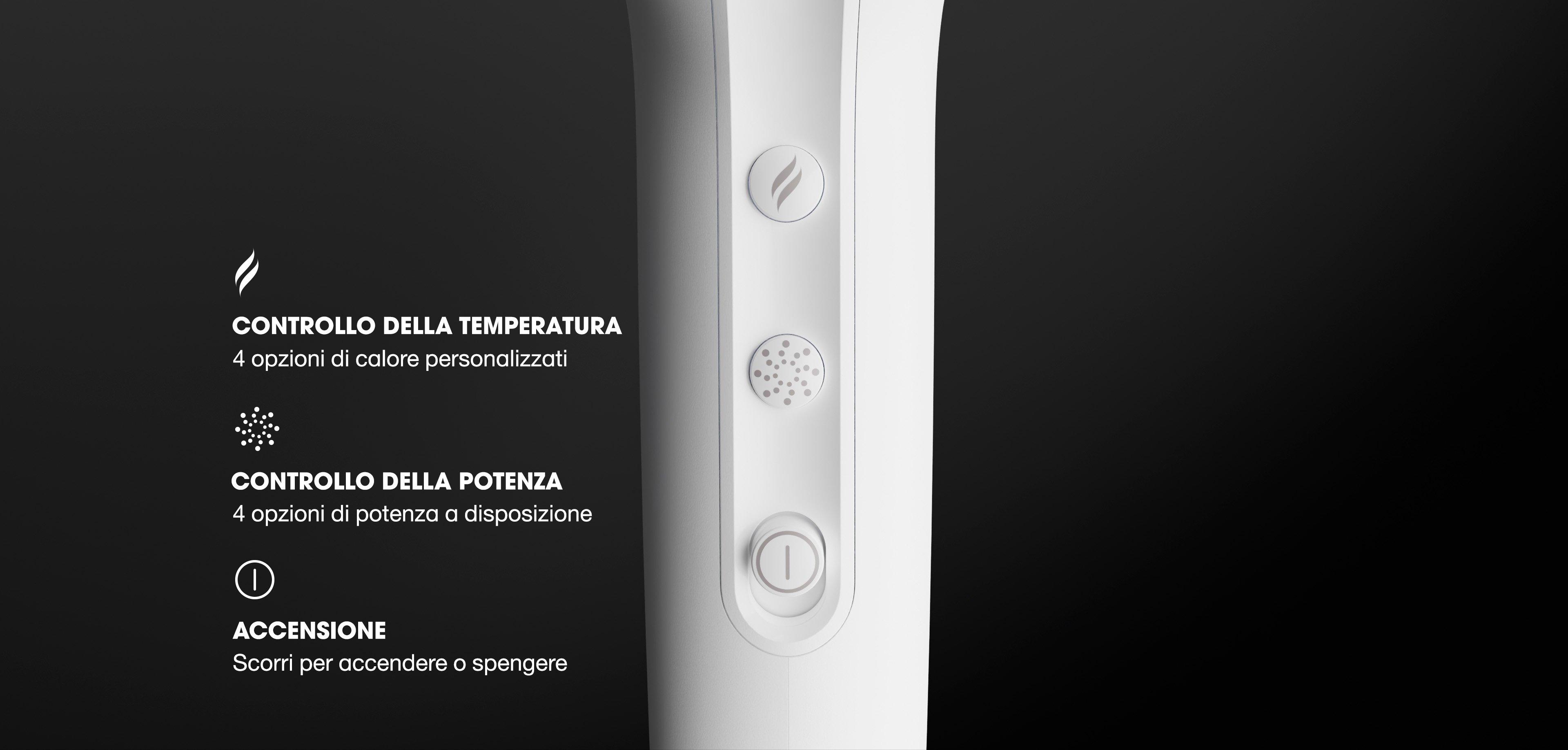 NUOVO GHD SPEED ASCIUGACAPELLI A IONI BIANCO METALLIZZATO