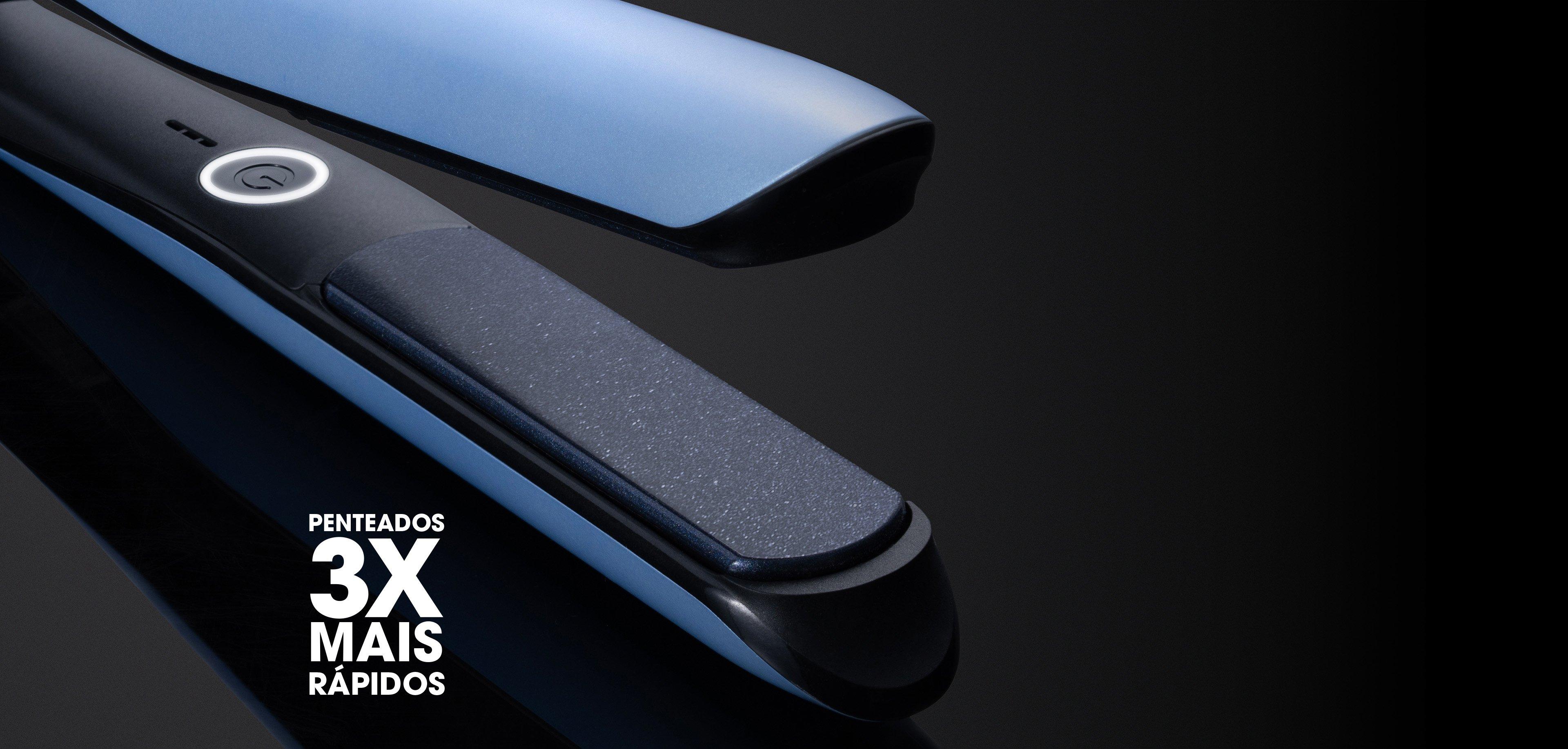 ghd deluxe gift set secador+prancha em azul gélido