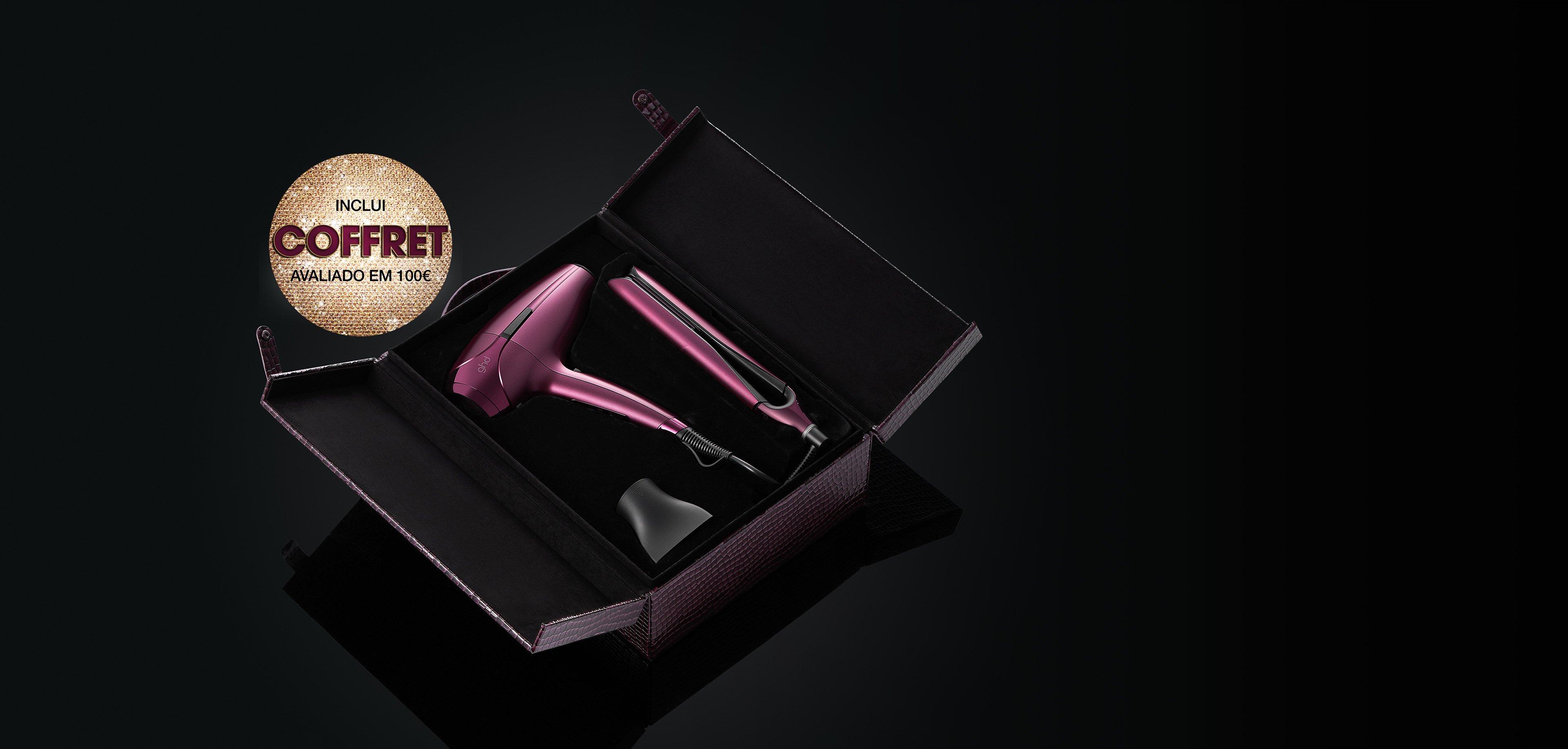 ghd Deluxe gift set secador+prancha em cherry chic