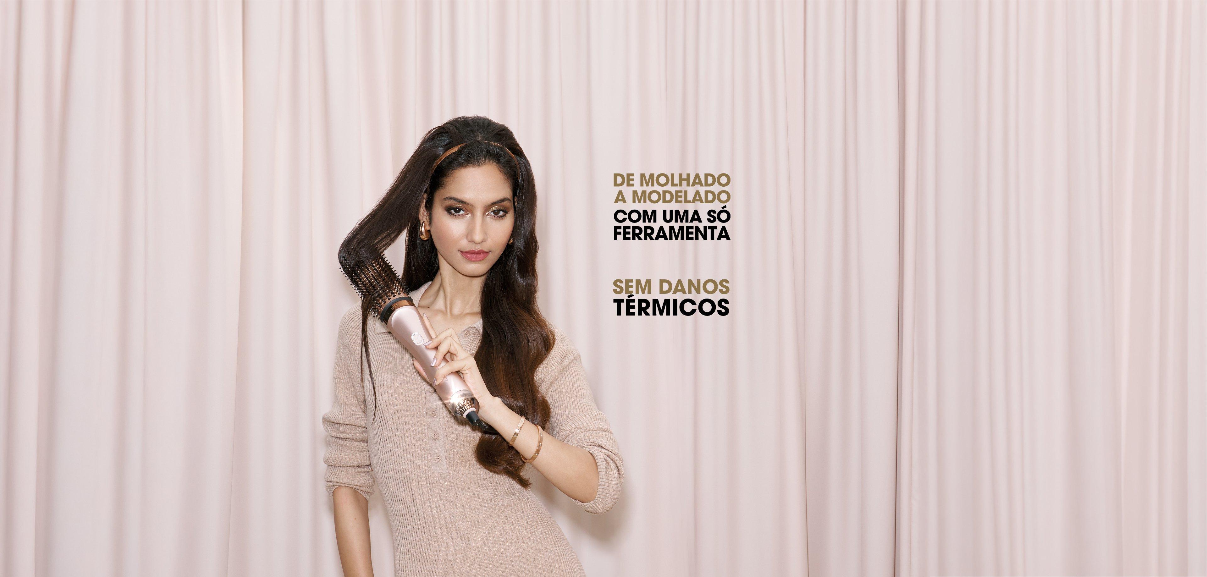 Escova secadora 2-em-1 ghd Duet Blowdry gift set em Beige Cashmere 