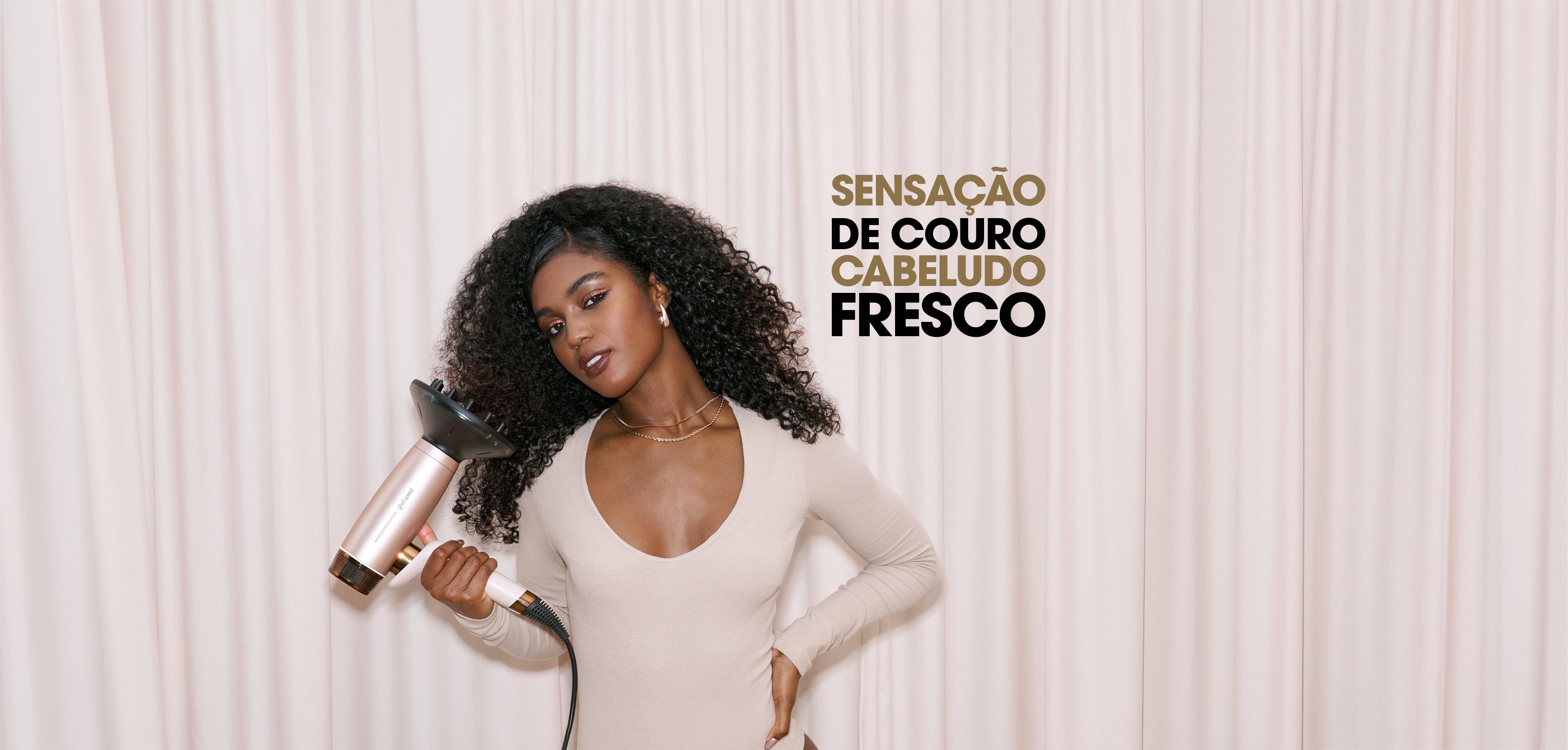 Secador de cabelo iónico profissional ghd Speed em Beige Cashmere 