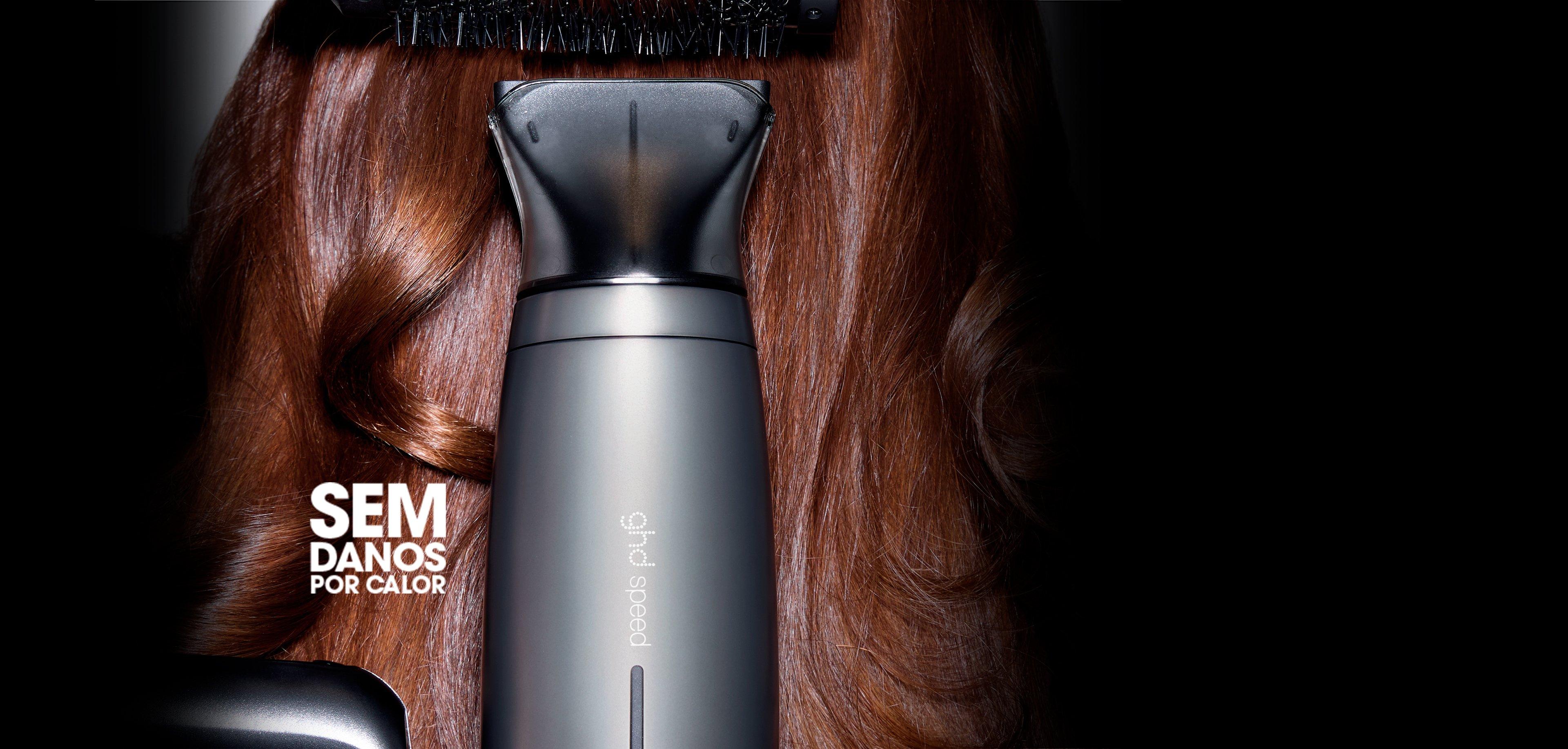 SECADOR IÓNICO PROFISSIONAL GHD SPEED PRETO TITÂNIO