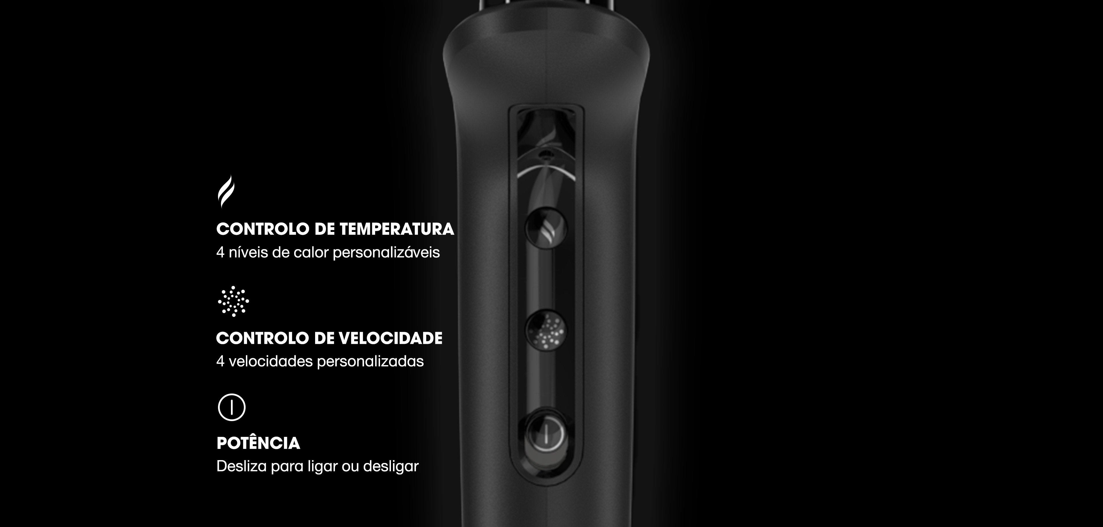 SECADOR IÓNICO PROFISSIONAL GHD SPEED PRETO
