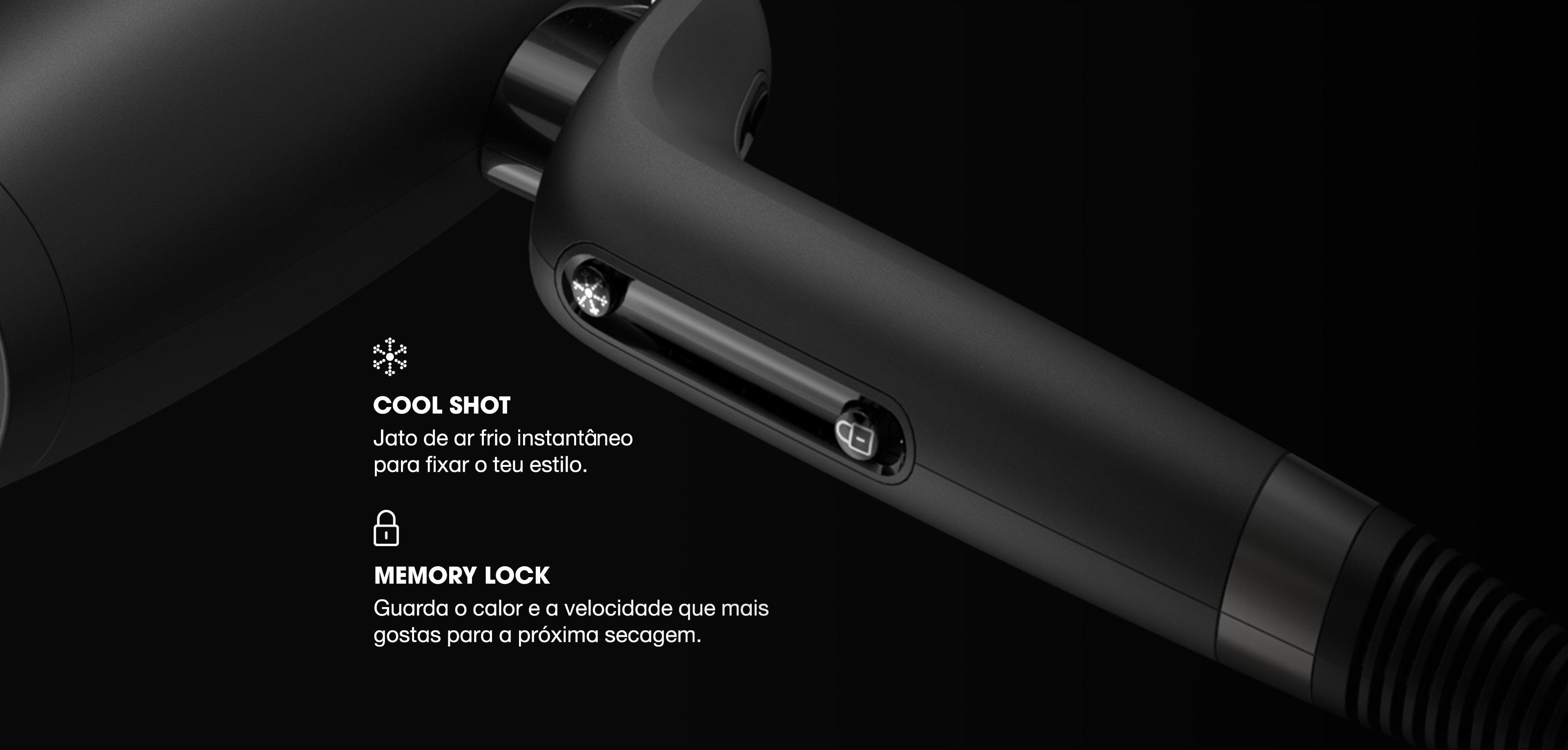 SECADOR IÓNICO PROFISSIONAL GHD SPEED PRETO