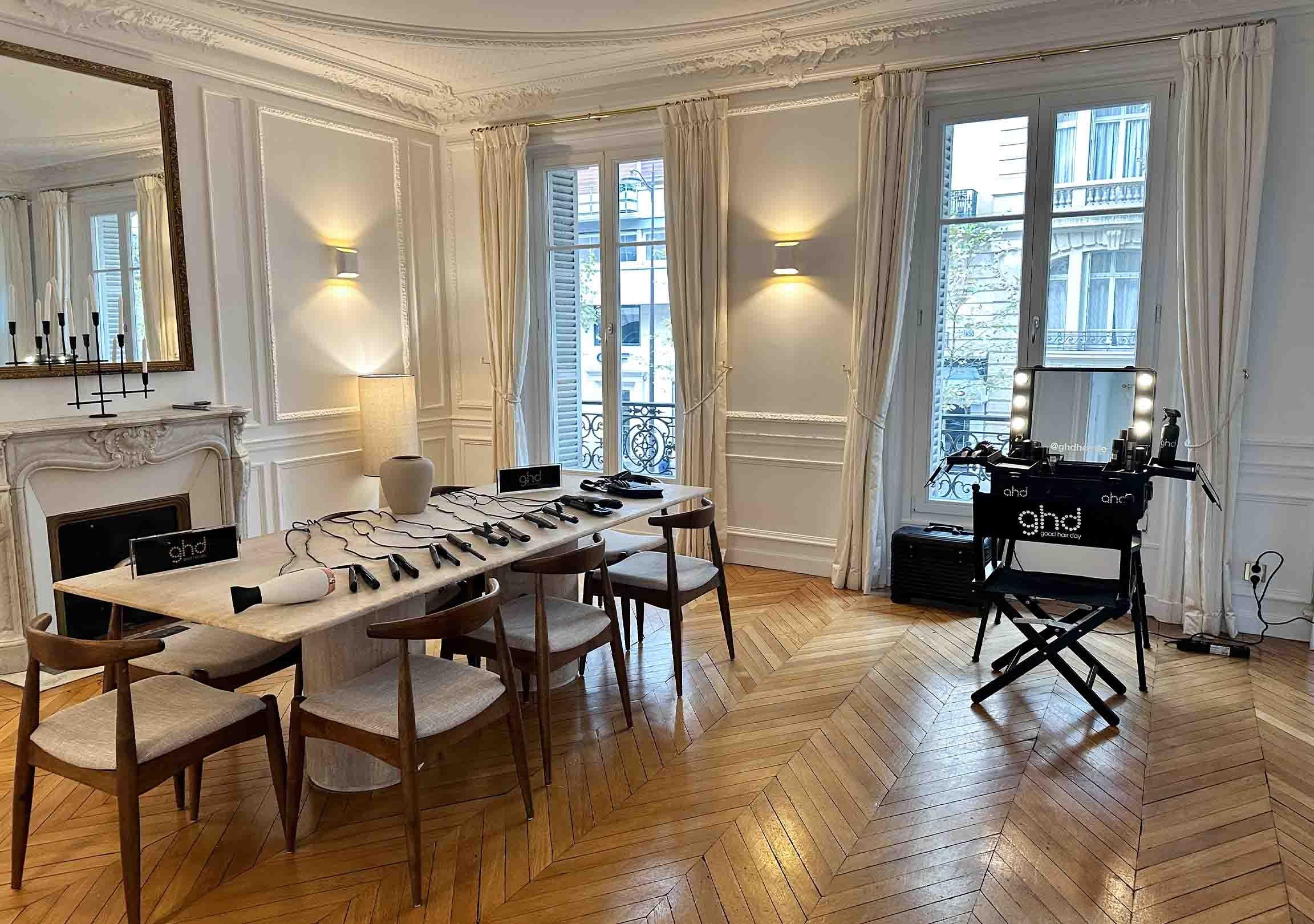 ghd Styling Apartment für die Paris Fashion Week
