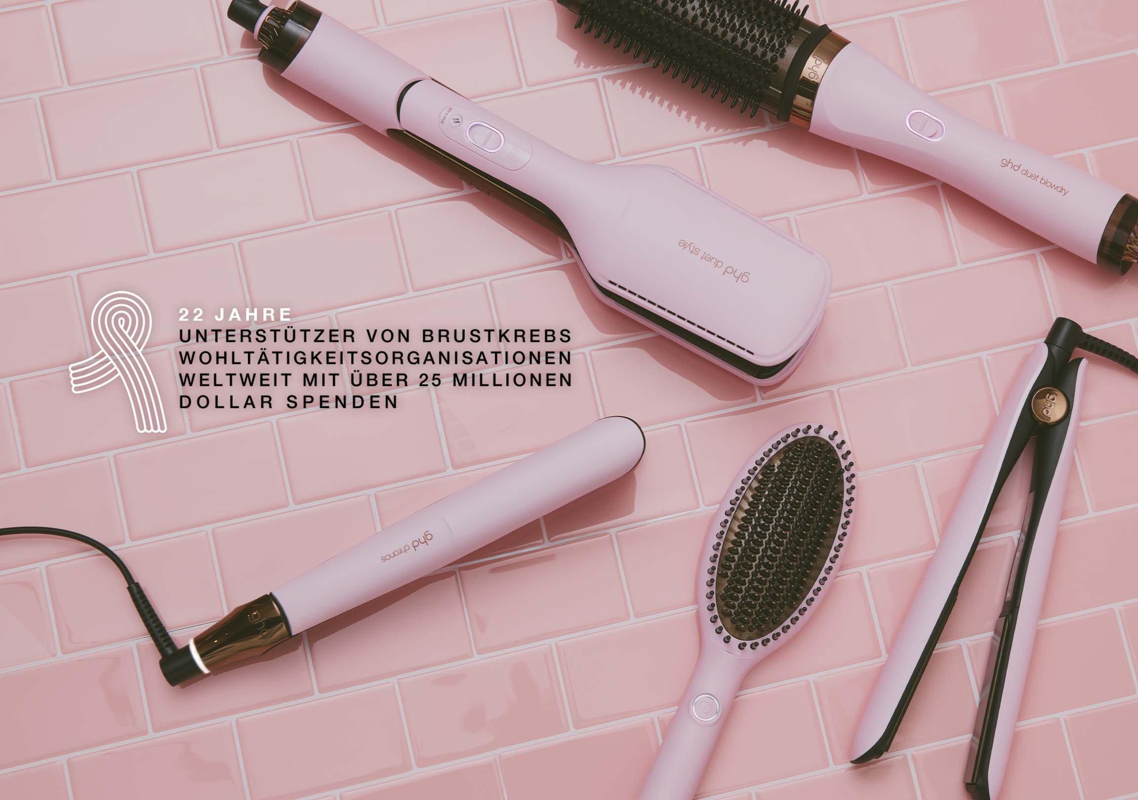 ghd spendet 10€ pro verkauftem Tool an die DKMS