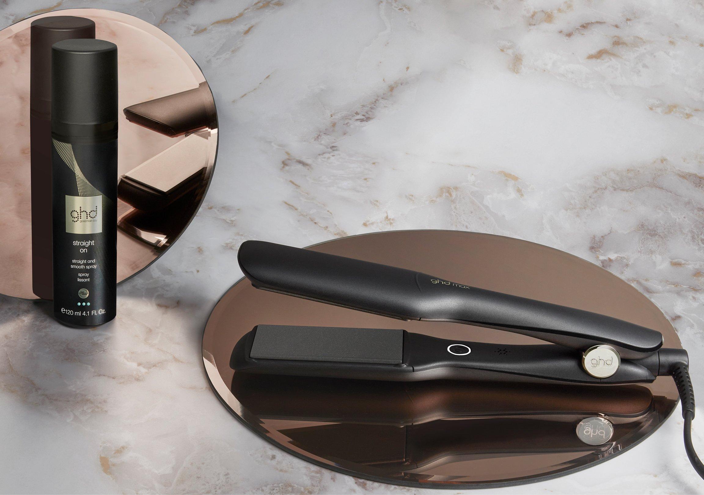 ghd max and straight on - straight and smooth spray
