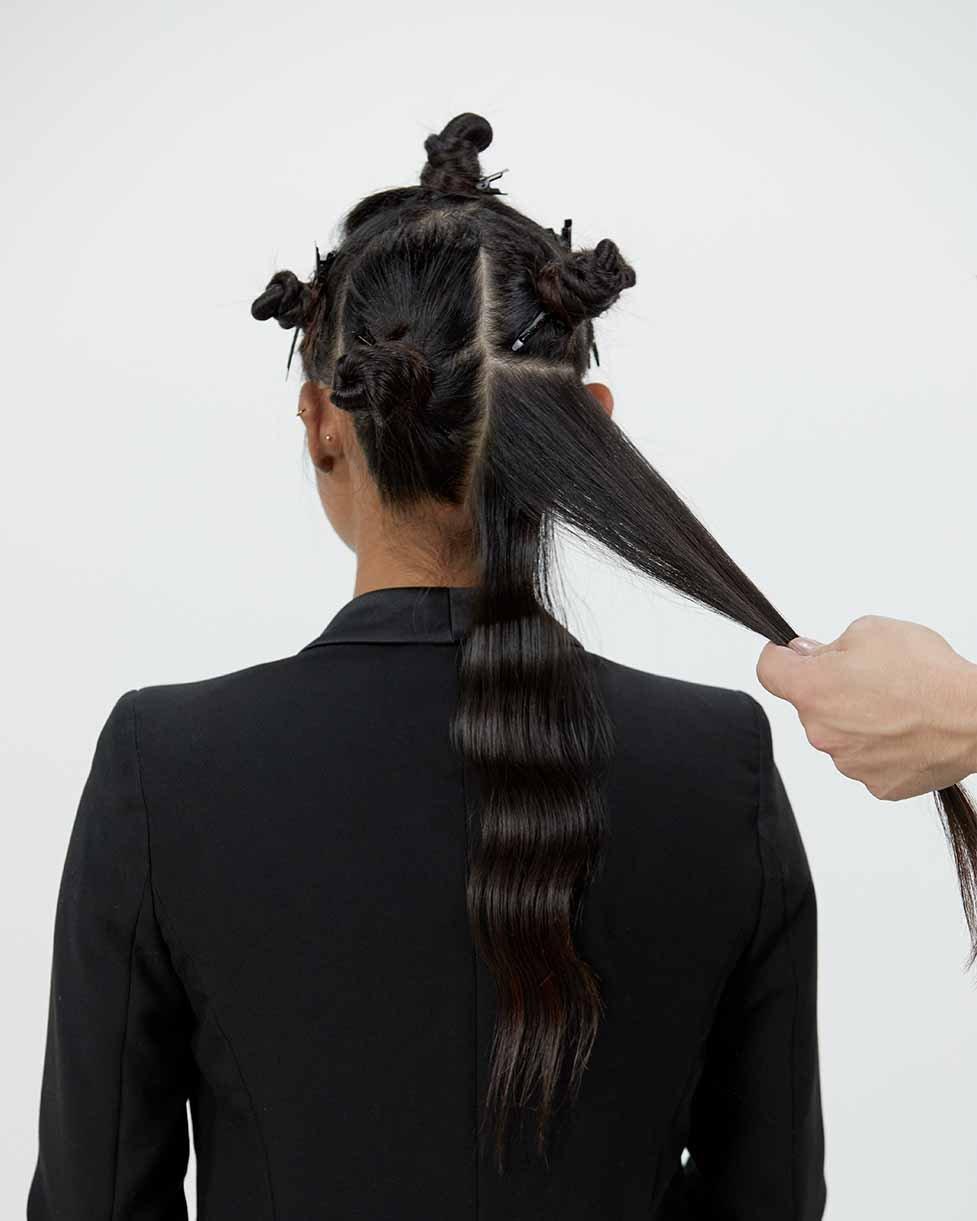 Rave Wave Frisur Schritt 2