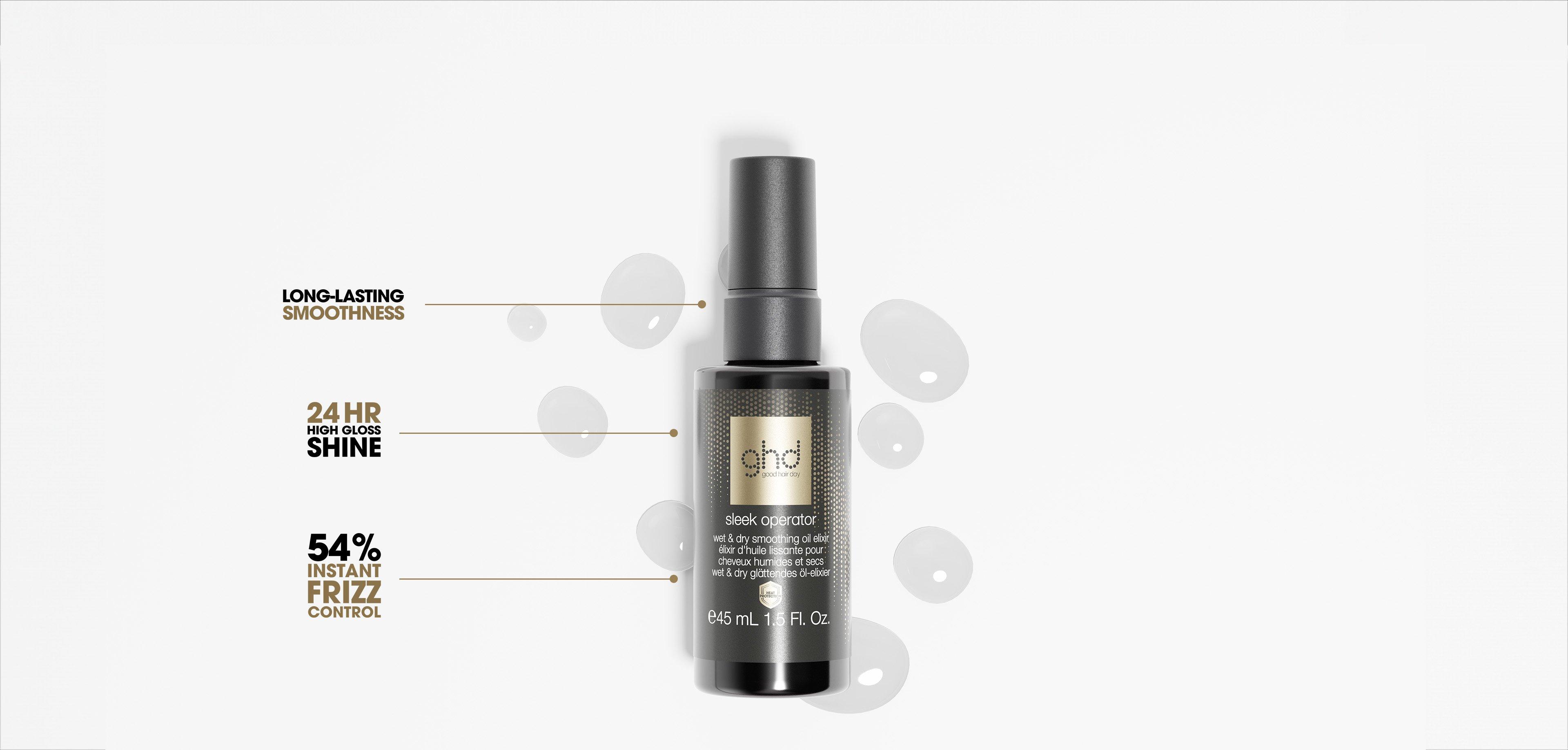NEW GHD SLEEK OPERATOR - WET AND DRY HAIR OIL ELIXIR