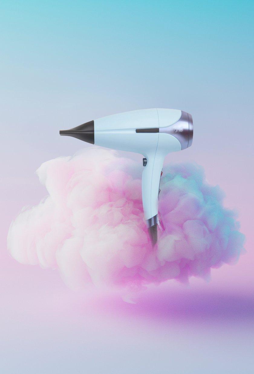 secador profesional ghd azul pastel