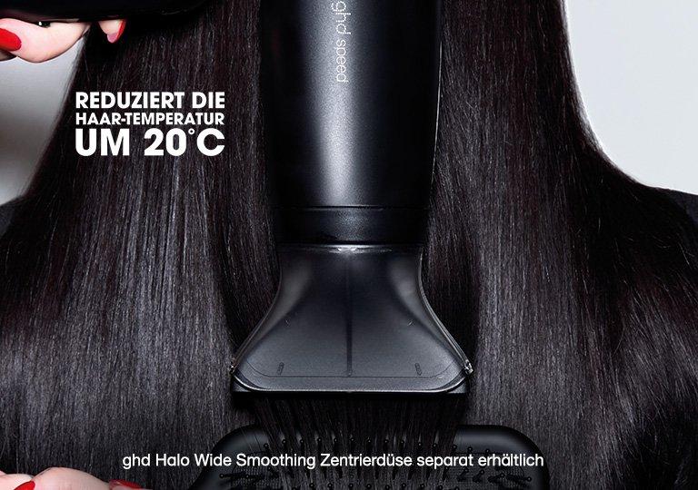 ghd speed reduziert Haartemperatur um 20°C
