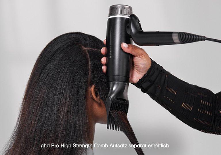 ghd speed mit comb Aufsatz für das glätten von Naturlocken