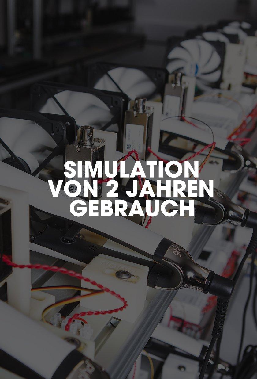 Simulation von 2 Jahren Gebrauch