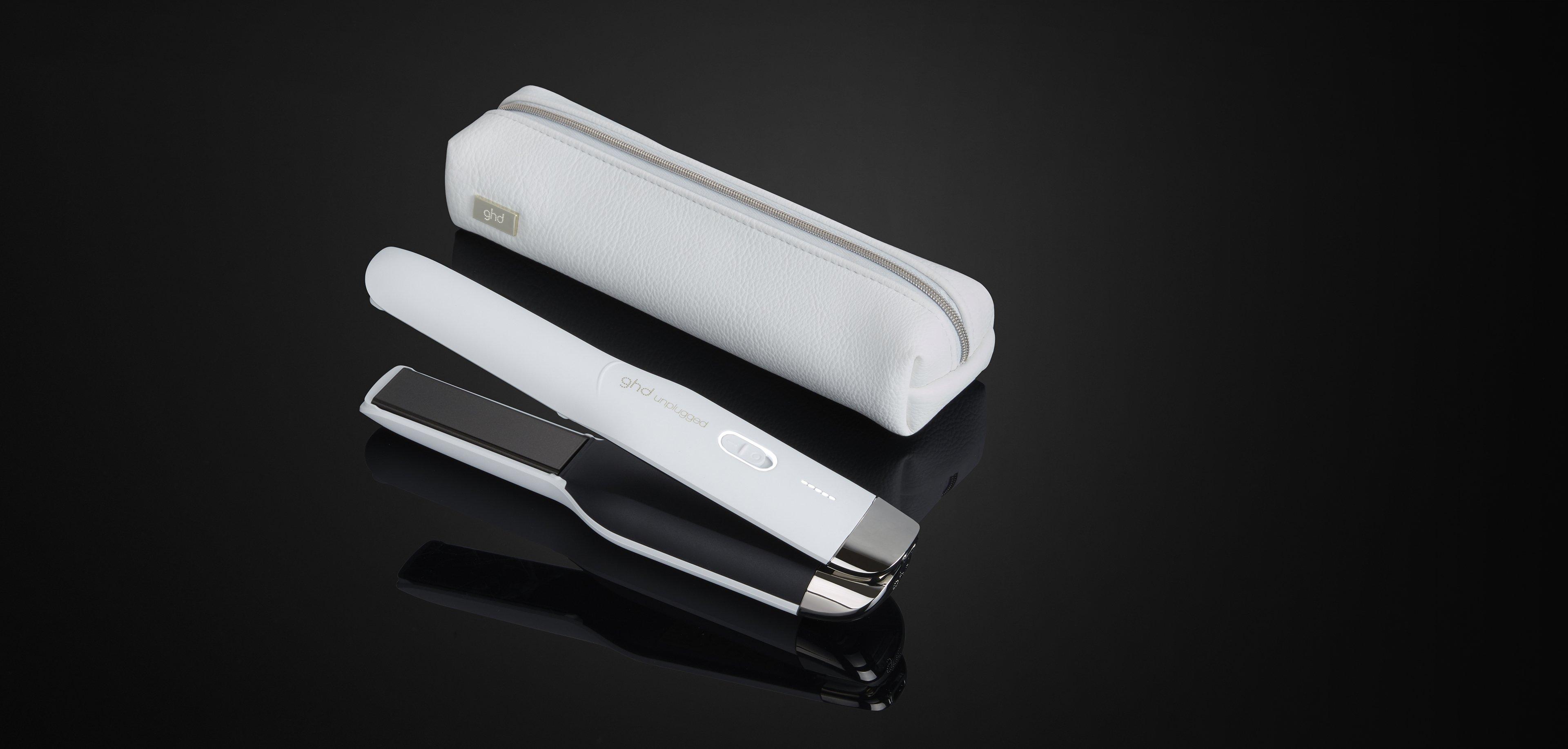 GHD UNPLUGGED CORDLESS HAIR STRAIGHTENER (22MM PLATE) WHITE