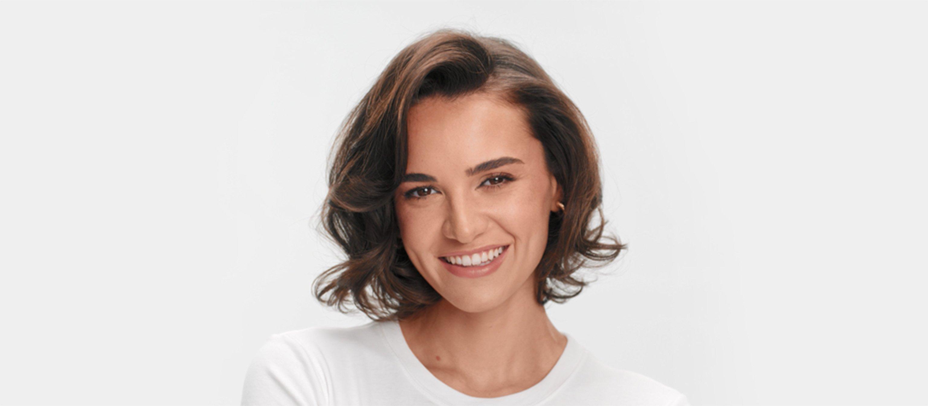model with a voluminous bob hairstyle created using ghd rise