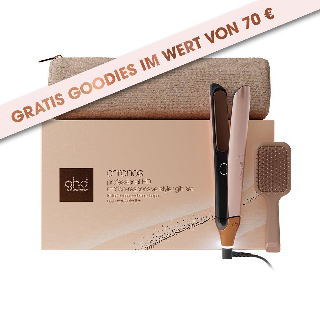 ghd Cashmere Collection Chronos Hair Straightener Festive Gift Set in Cashmere Beige - Image 2