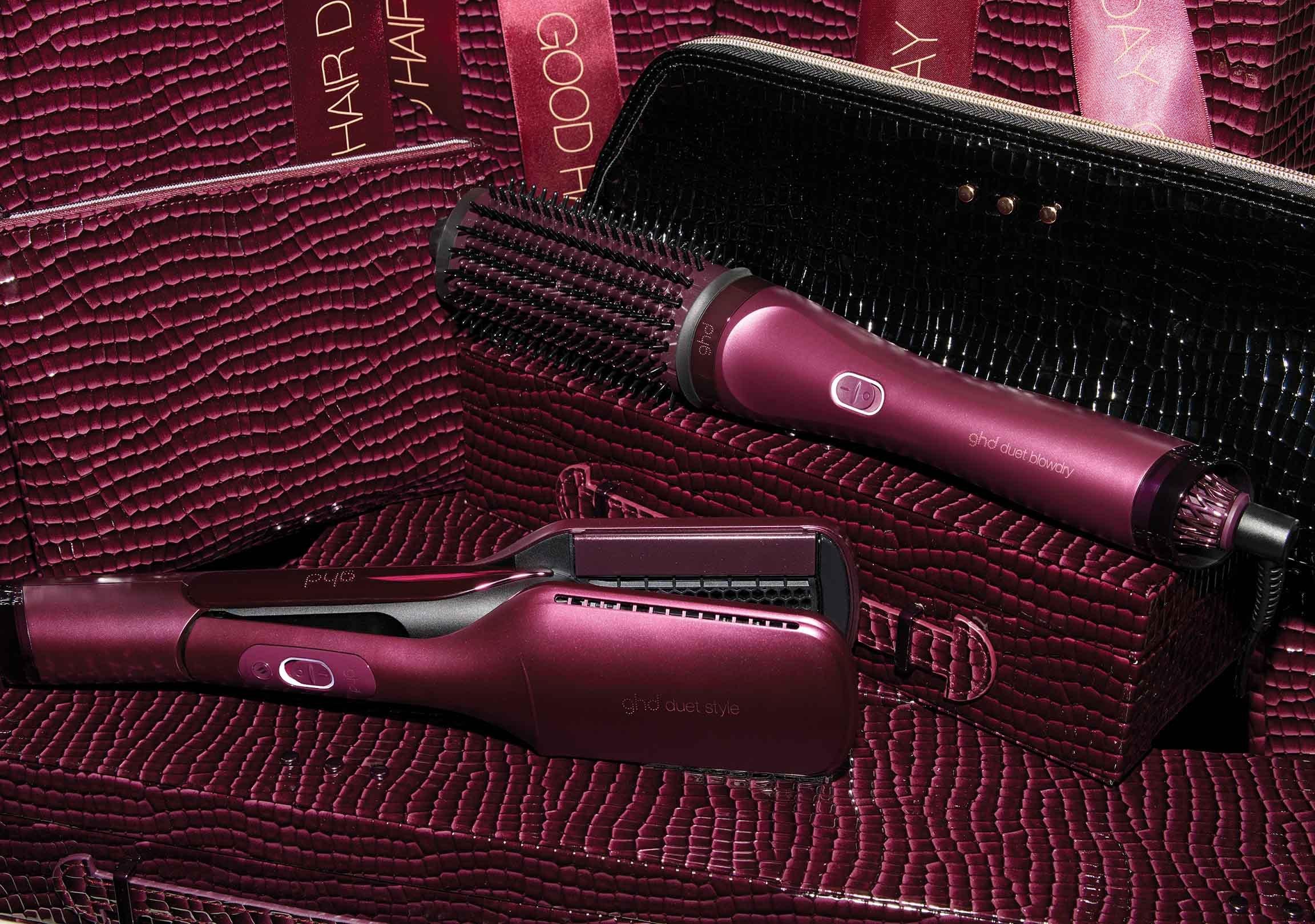 ghd duet blowdry und ghd duet style in limitierter Edition in Cherry Red
