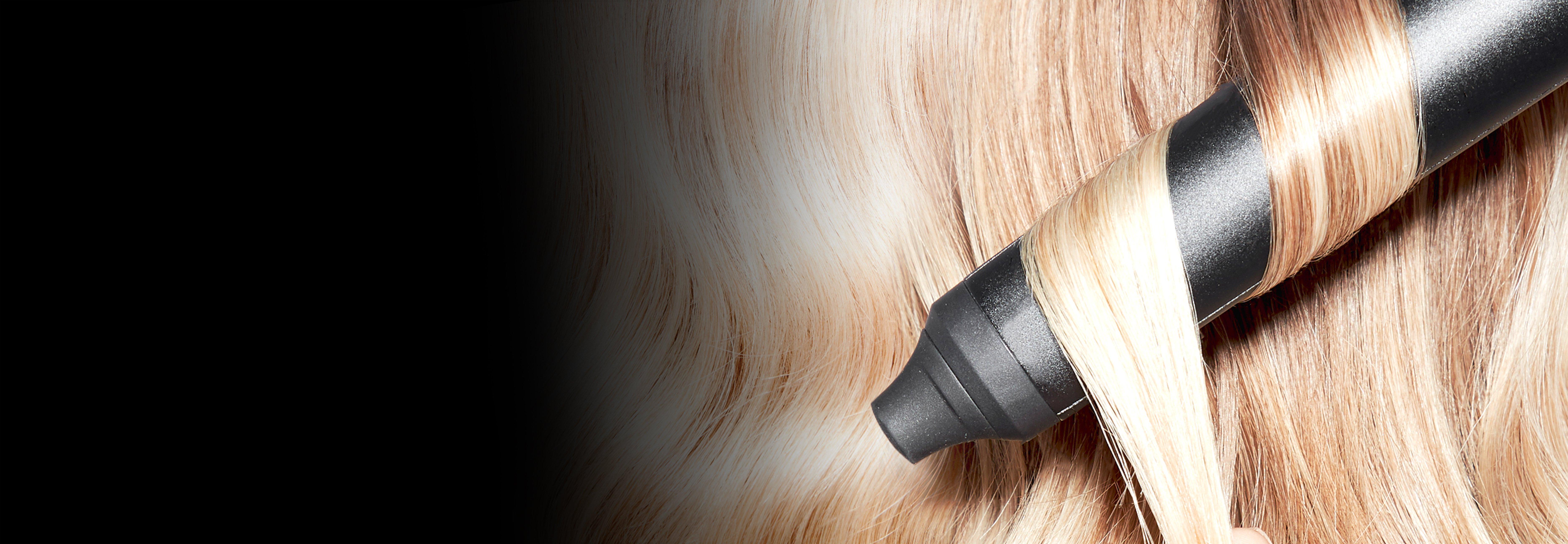 ghd creative curl wand tool in hair