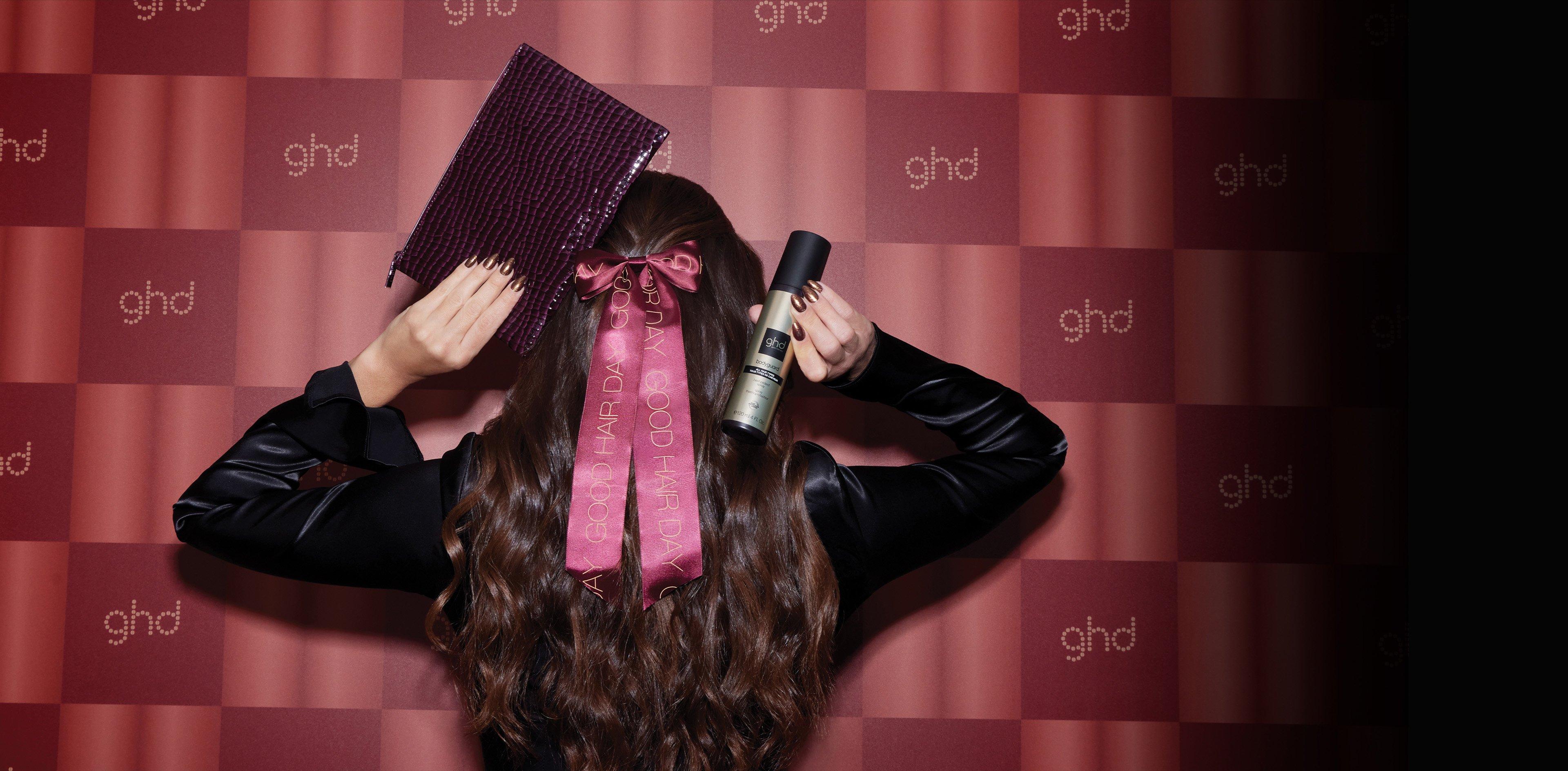 NUOVO SET REGALO GHD CHERRY CHIC CON HAIR CLIP